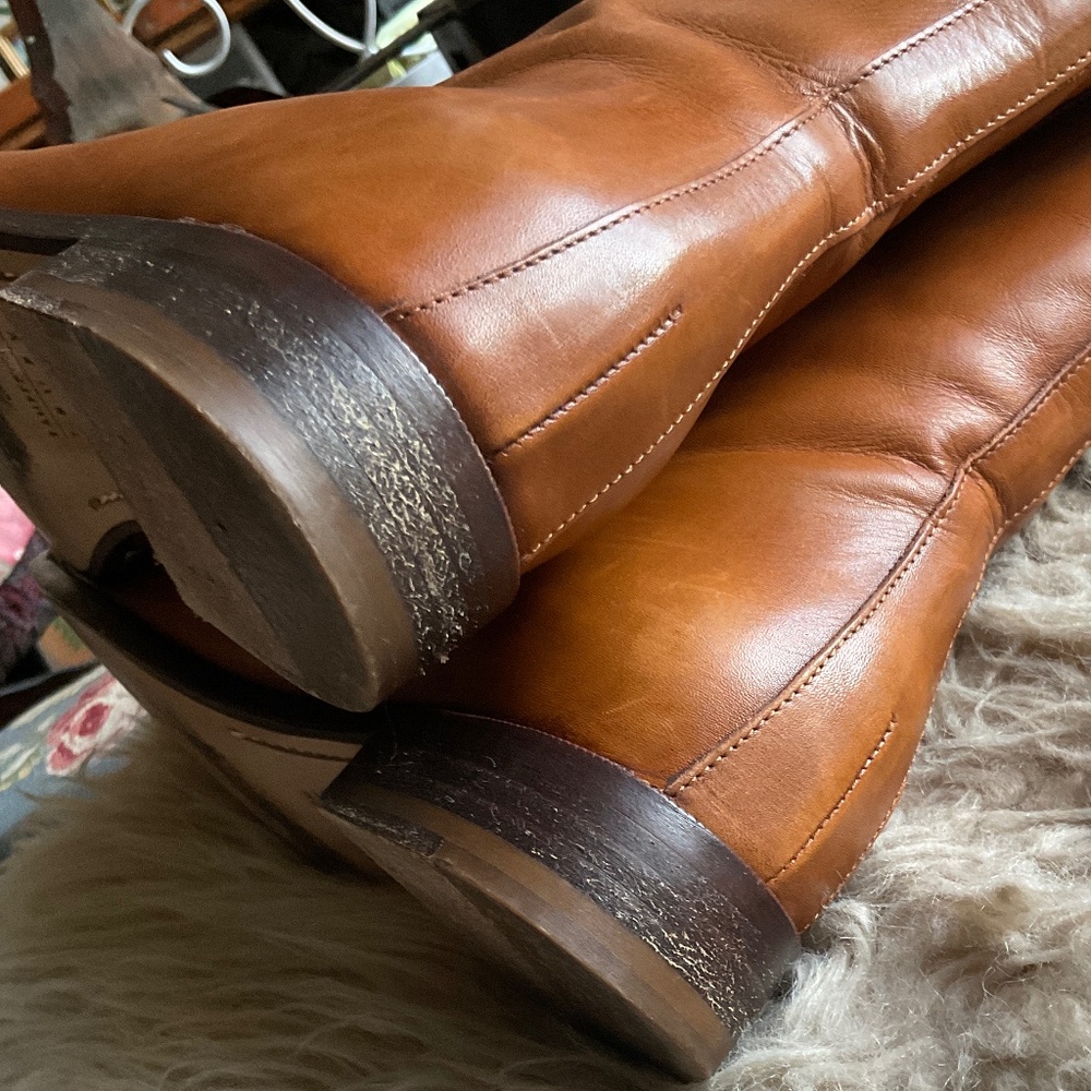 Lambertson Truex British Tan Leather Boots Size 37.5 - Picture 4 of 14